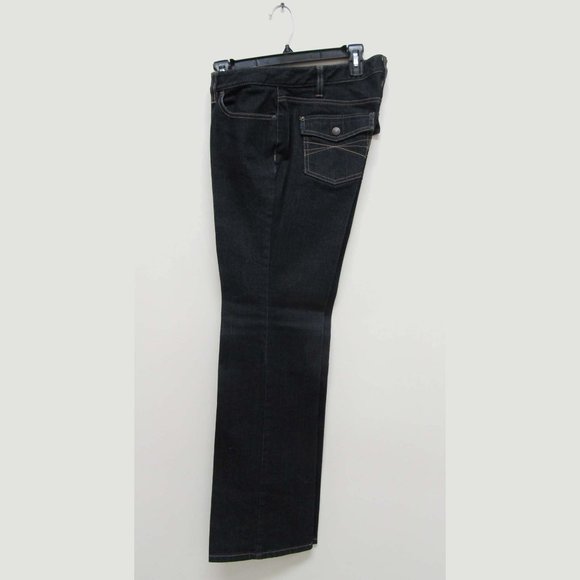 Ann Taylor LOFT Dark Blue Bootcut Curvy Jean Sz 8 - Picture 1 of 5